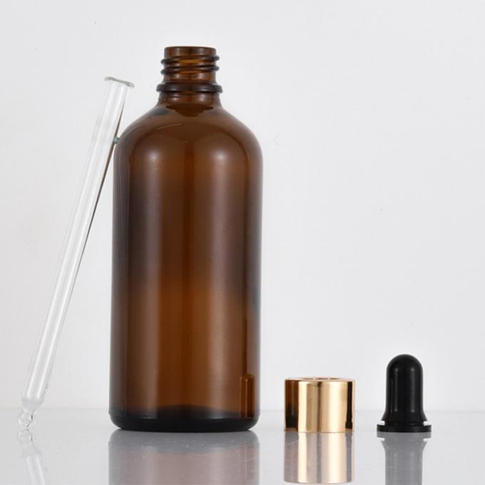100ml Transparent Glass Foundation Bottle Round Dropper Cap Cosmetic Packaging With Free Sample 1
