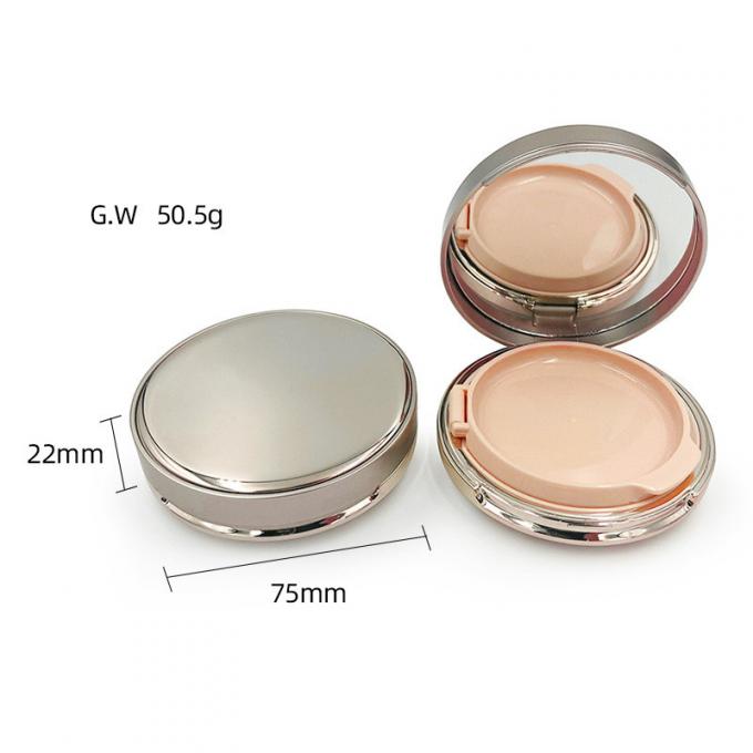 Refillable Compact Powder Cushion Case with Snap Closure 15g Capacity SPF 30 1