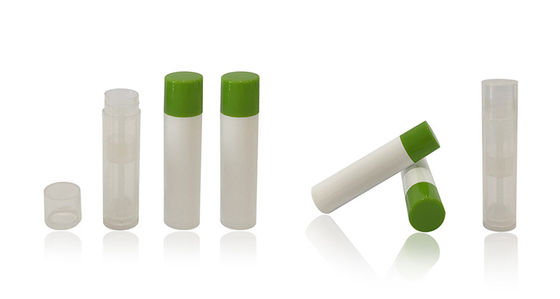 Screw Cap White Bulk Plastic Lip Balm Tube 15*66mm High Durability