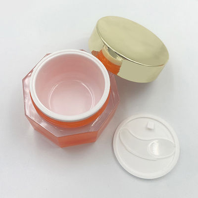 Leak proof Transparent Acrylic Cosmetic Jar Diamond Jar for Skin Care Cream - 50g